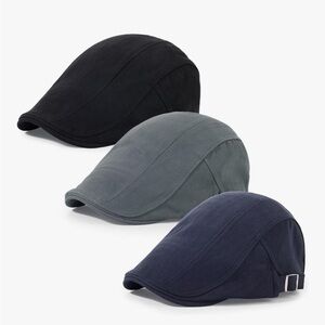 Stylish Black, Gray, and Blue Caps